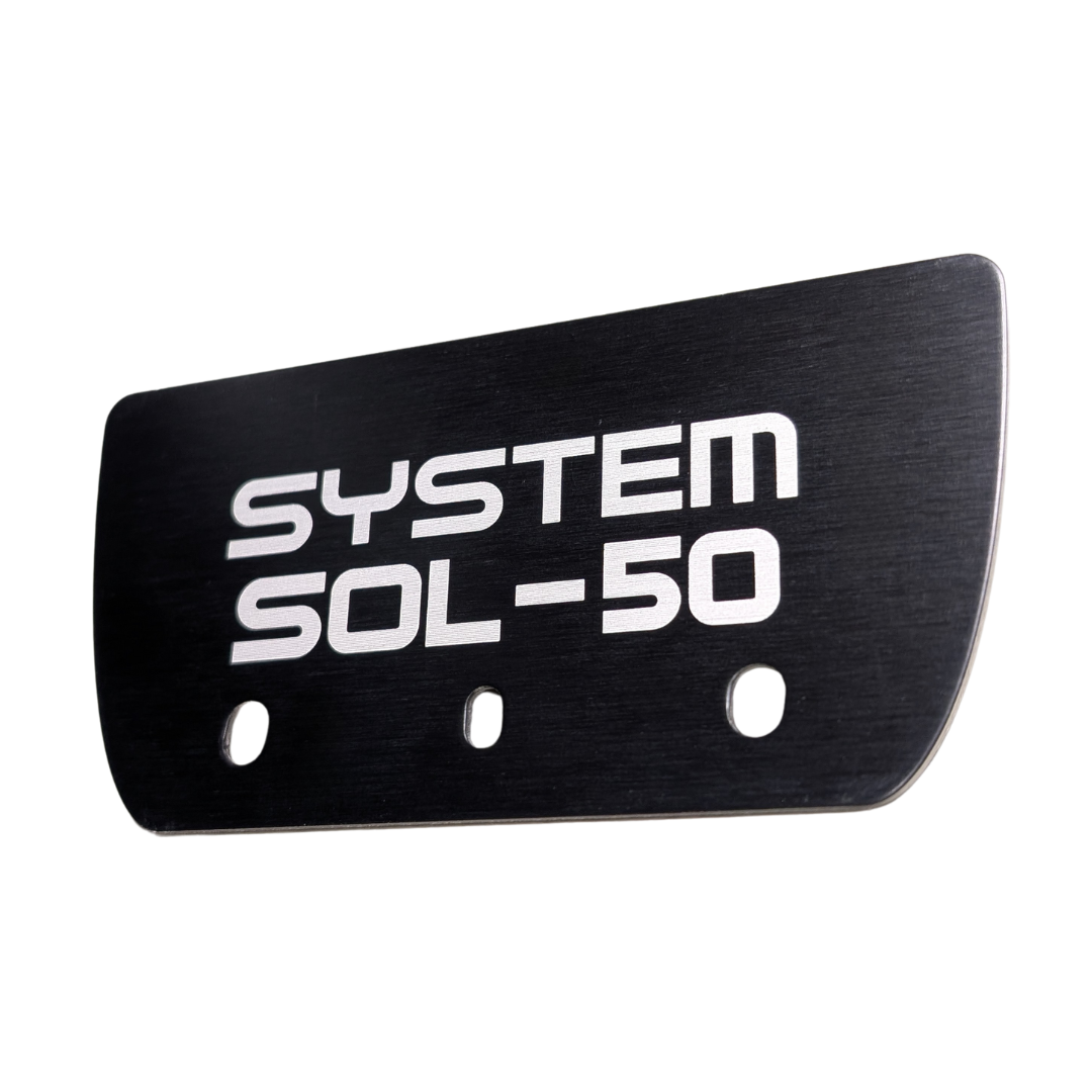 SOL-50 Vertical end cap aluminum black VE10